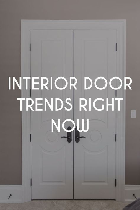 Door trends for homes What Color Interior Doors, Best Doors For Home, 2023 Door Knob Trends, Door Knobs Inside House, Should All Interior Doors Be The Same Color, Interior Doors Design Ideas, Upscale Interior Doors, Double Interior Doors Ideas, Trending Door Hardware