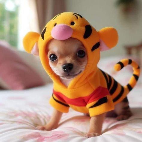 Dog Costumes Halloween Large, Dog Costumes Halloween, Dressed Up Dogs, Halloween Pets, Puppy Dress, Funny Dog Photos, Very Cute Dogs, Chihuahua Lover, Dog Halloween Costumes