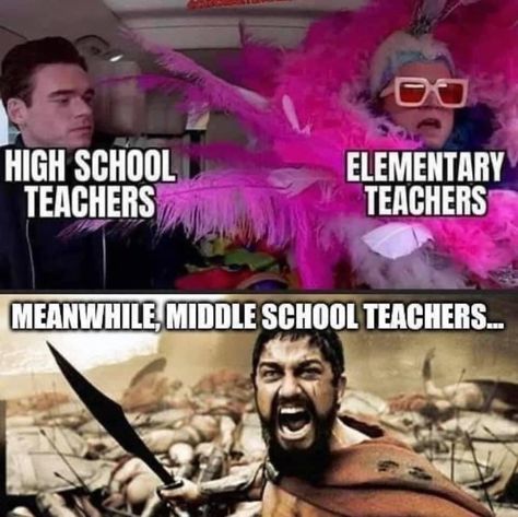 high school teachers elementary school teachers middle school teachers meme Middle School Teacher Humor, School Tiktoks, Middle School Memes, Teacher Memes Funny, Teaching Memes, Teaching Humor, School Jokes, Funny Comebacks, Teacher Memes