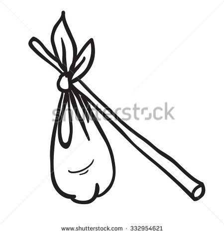 simple black and white hobo sack cartoon Hobo Tattoo Ideas, Pr Tattoo, Drawing Tuts, Stick Tattoo, Stick Drawings, Bag Illustration, Cartoon Bag, Retro Game, On A Stick