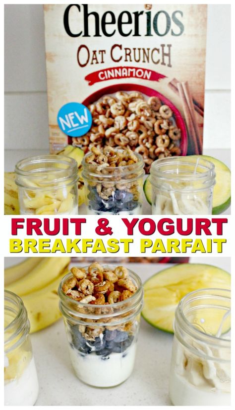 Cereal Parfait, Wic Recipes, Mango Parfait, Yogurt Parfait Recipe, Breakfast Pizza Recipe, Cinnamon Crunch, Parfait Breakfast, Yogurt Breakfast, Parfait Recipes