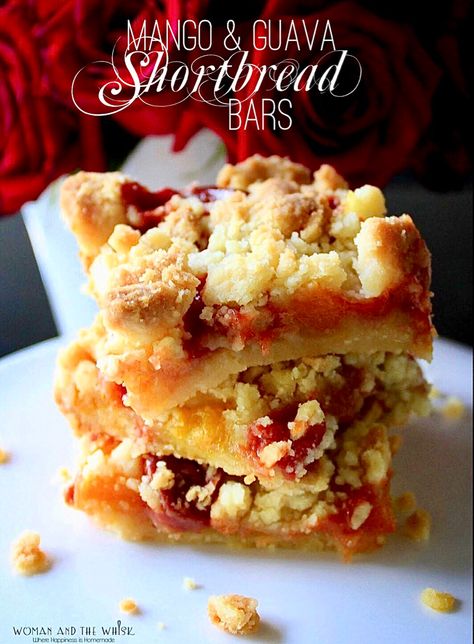 Guava Bars Recipes, Guava Desserts, Guava Paste, Ripe Mango, Shortbread Bars, Shortbread Cookie Recipe, No Bake Pies, Baking Dish, Wedding Desserts