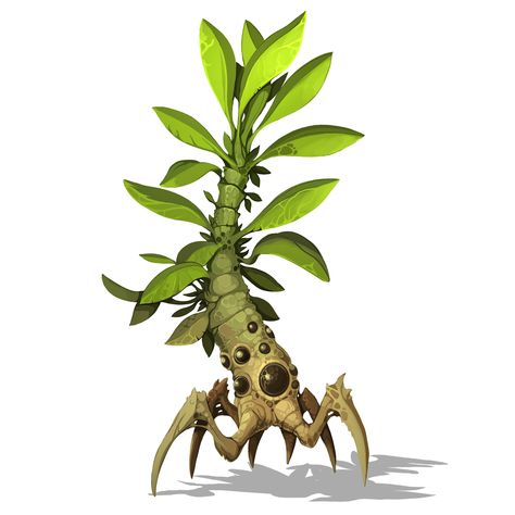 ArtStation - Bush Mutant, Olekzandr Zahorulko Mutated Plants, Mutant Creatures, Plant Monster, Alien Plants, Miniature Bases, Singing Monsters, Creature Artwork, Arte Robot, Monster Concept Art