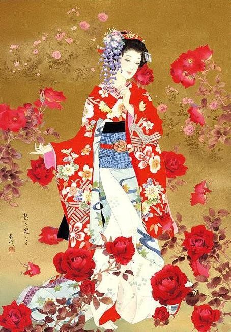 “Flower” is what you call me when you are trying to soothe my senses  ©jvc 2014   Haruyo Morita Art Geisha, Asian Artwork, Geisha Tattoo, Art Chinois, 일본 패션, Geisha Art, Eastern Art, Art Japonais, Japanese Painting