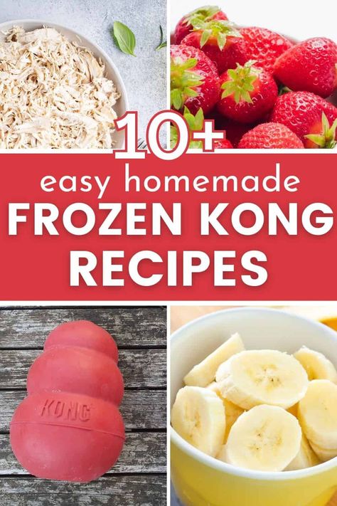 Kong Filling Ideas, Kong Stuffing Recipes, Healthy Puppy Treats, Dog Kong, Frozen Dog Treats Recipes, Kong Treats, Kong Stuffing, Recipes For Dogs, Frozen Dog Treats Homemade