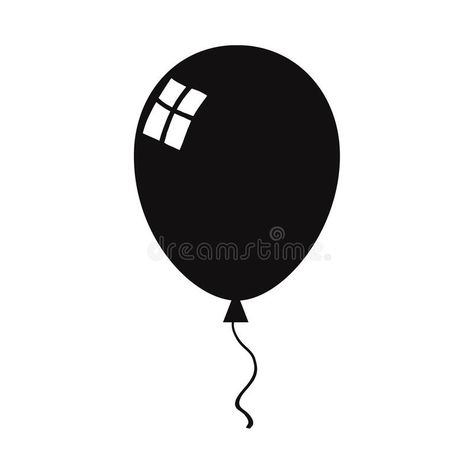 Black Balloon Tattoo, Black Balloon Aesthetic, Black Ballon Aesthetic, Ballon White Background, Balloon Clipart Black And White, Balloon Cartoon, Black Balloons, Black Stickers, Black Silhouette