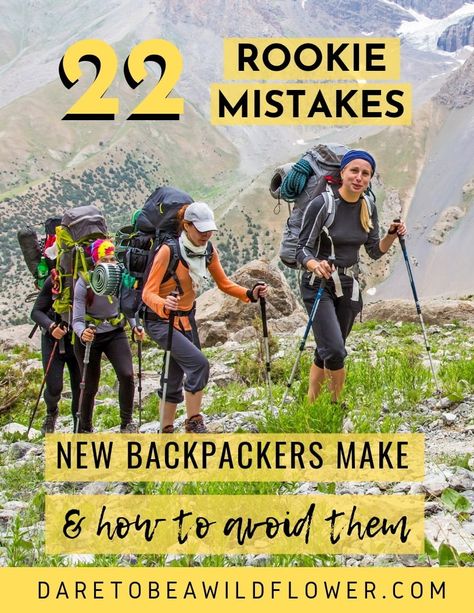 Beginner Backpacking, Backpacking List, Backpacking For Beginners, Backpacking Backpack, Backpacking Essentials, Disney Backpack, Backpack Camping, Hiking Poles, Backpacking Trip