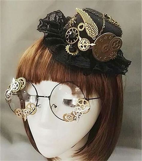 Steam Punk Diy, Steampunk Mode, Top Hat Costume, Punk Mode, Steampunk Outfits, Moda Steampunk, Mode Steampunk, Steampunk Aesthetic, Victorian Hats