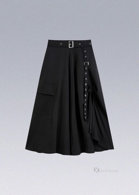 Split riding skirt