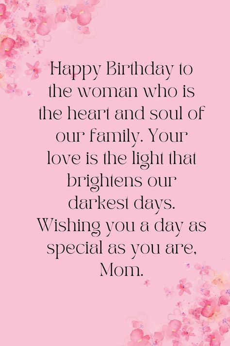 53 Heartfelt Touching Birthday Wishes for Mom - Happy Birthday Mom Mom Bday Wishes, How To Wish Mom On Her Birthday, Cute Quotes For Moms Birthday, Wishes For Moms Birthday, Birthday Wish To Mom From Daughter, Wishing Mom Happy Birthday Quotes, Happy Birthday Wishes For A Mother, Mother Birthday Wishes Messages, Happy Birthday Wish For Mother