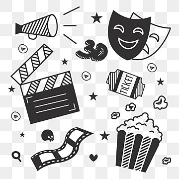 cinema colorless,movie doodles,doodles,colorless,seamless pattren,movie collection set,pop corn,film,hand drawn,ticket,hand drawn doodles,movie colorless,symbol,movie pattren Movie Tape Drawing, Movie Ticket Doodle, Movie Symbols, Movie Lettering, Movie Doodles, Film Drawing, Together Symbol, Movie Clipart, Cinema Aesthetic