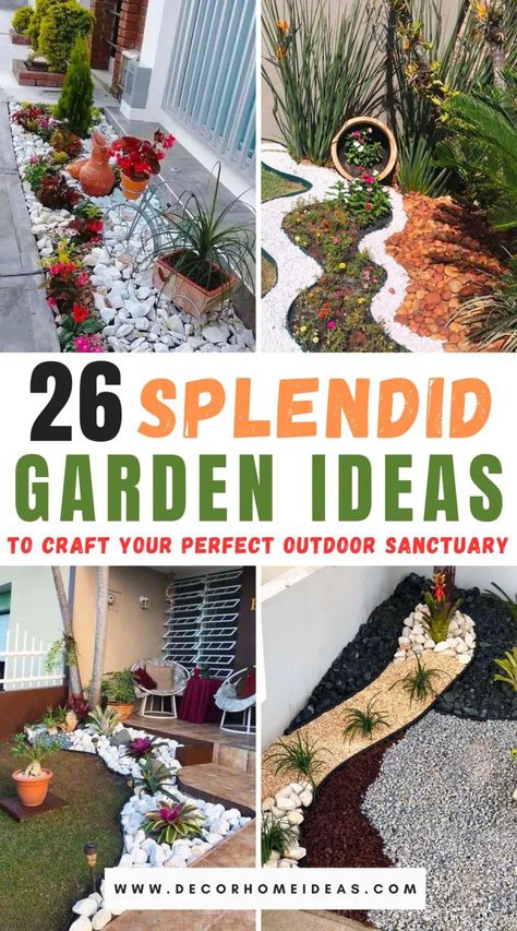 Explore 26 splendid garden ideas tailored to help you create the ultimate outdoor sanctuary. From tranquil water features to vibrant flower beds, these tips promise to elevate your garden into a serene escape. Perfect for any space—find out how! Garden Ideas Budget Backyard, Indoor Vegetables, Low Water Gardening, Fire Pit Landscaping, Medical Herbs, Outdoor Sanctuary, Backyard Paradise, Diy Yard, Garden Pathway