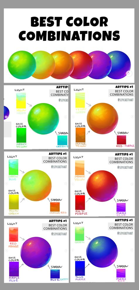 Color Theory Art Tips, How To Shade Different Colors, Color Wheel Tutorial, How To Blend Drawing, Color Composition Art, Color Theory Combinations, Color Palette For Character Design, Color Theory Shading, Prismacolor Color Combinations Chart