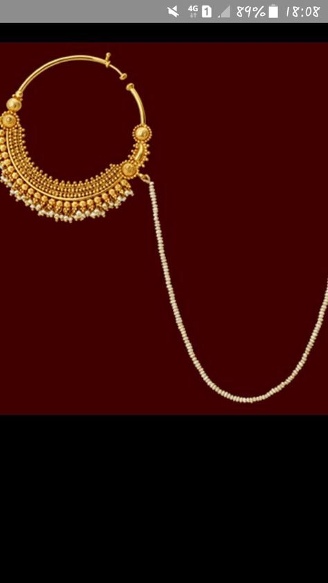 Rajistani Jewellery, Pahadi Gold Jewellery, Pahadi Nath Designs Gold, Pahadi Jewellery Design, Nathiya Bridal Gold Design, Gold Mangtika Indian Jewelry, Gold Mathapatti Design, Gold Wedding Nose Ring, Nath Designs Gold Bridal