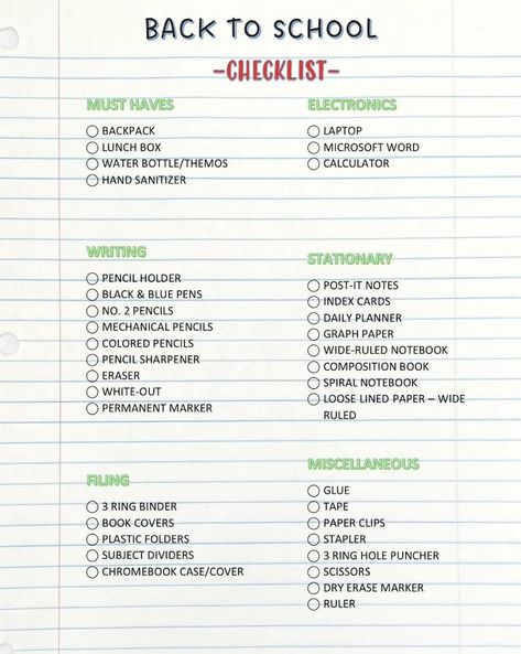 Get your kids ready for the new school year with this checklist of everything they need to do before the first day of class! #backtoschool #schoolsupplies #middleschool https://whispers-in-the-wind.com/back-to-school-bag-essentials-you-didnt-know-you-needed-but-totally-do/?back-to-school-shopping-what-you-need-to-know What To Pack To School, Boarding School Checklist, Useful School Supplies, School Packing List Middle School, Things To Put In Your Backpack For Middle School, School List Highschool, How To Prep For School, Must Need School Supplies, School Must Haves List