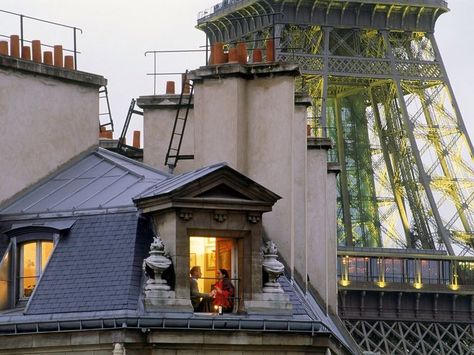 Positive Pictures, Art Heist, Dollhouse Windows, Paris Rooftops, Paris 1900, Paris Dream, La Seine, Parisian Life, Tower Design