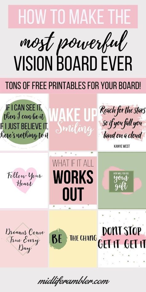 2023 Vision Board Printables, Vision Board Template Free Printable 2023, Vision Board Gift Ideas, Vision Board Supplies And Materials, Vision Board Printables 2024, Vision Board Ideas For Work, Women Vision Board Ideas, 2024 Vision Board Printable, How To Start A Vision Board