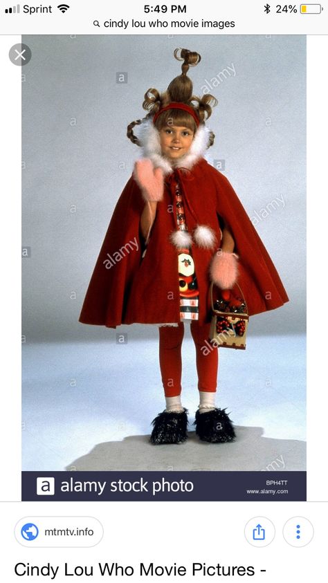 Cindy Lou Costume, Cindy Lou Grinch, Cindy Lou Hair, Funny Family Christmas Pictures, Cindy Lu, Cindy Lou Who Costume, Grinch Halloween, Grinch Characters, The Grinch Movie