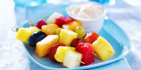 Pineapple Yogurt Dip Recipe | Zero Calorie Sweetener & Sugar Substitute | Splenda Sweeteners Coconut Fruit Dip, Morning Tea Recipes, Grilled Fruit Kabobs, Honey Dip, Splenda Recipes, Yogurt Honey, Coconut Fruit, Fruit Kebabs, Healthy Bedtime Snacks