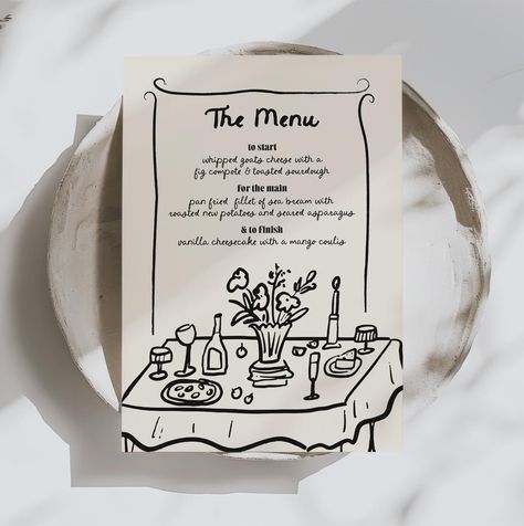 There’s something NEW over on the site and you thought your #tablescaping was 🌟 then this is going to elevate it even further ✨ Personalised menu downloads have arrived! They’re just £8 for a download and super easy. Pick your menu design, let me know your dinner plans (🤤) and I’ll create your menu files and zip them over to you. You can either print at home yourself or send to a printer 🎉Consider that your guests v. impressed and you’ve had to do practically no work 💅 There’s a link in my bi... Home Menu Ideas, Menu Card Design Ideas, New Menu Poster, Printify Business, Pizza Party Table Setting, Dinner Party Menu Design, Menu Ideas Design, Brunch Menu Design, Easy Tablescape