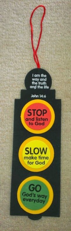 john 14:6 kid craft - Google Search Traffic Light Craft, Sunday School Projects, Children's Church Crafts, Sunday School Kids, Bible School Crafts, Christian Crafts, Bible Study For Kids, Bible Crafts For Kids, Sunday School Activities