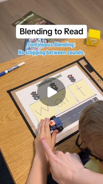 23K views · 1.3K likes | Jessica Farmer on Instagram: "🏎️💨 VROOM! Watch as my kindergartener uses continuous blending to read long A words! Comment “Race Track Blending” to get this 🆓 resource immediately! 🤩  These mats can be used with any words that are between 3-5 sounds. 🏁   🤔 Got questions about blending? Let me know! I’ll be modeling some encoding practice soon.   #teachersofinstagram #teachersoftiktok #scienceofreading #structuredliteracy #phonics #phonemicawareness #foundationalskills #iteachfirst #prek #kindergarten #firstgrade #secondgrade #untileverychildcanread #ela #decodingskills #blendingtips #continuoussounds #successiveblending" Blend Words Activities, Blending Words Activities Kindergarten, Phonics Blending Activities, Blending Words Activities, Blending Activities For Kindergarten, Continuous Blending, Blending Phonics, Blending Sounds Activities, Blend Activities