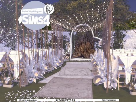 Sims 4 Pack, Sims 4 Wedding Dress, Download Sims, Lotes The Sims 4, Tumblr Sims 4, Wedding Furniture, Casas The Sims 4, Sims 4 Cc Furniture, Sims 4 Mods Clothes