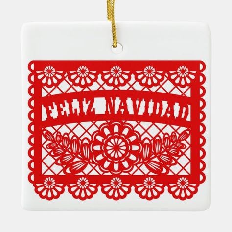 Mexican Banner, Mexican Graphic Design, Bright White Background, Mexican Christmas, Christmas Banners, Serif Font, Family Name, Rsvp Card, Ceramic Ornaments