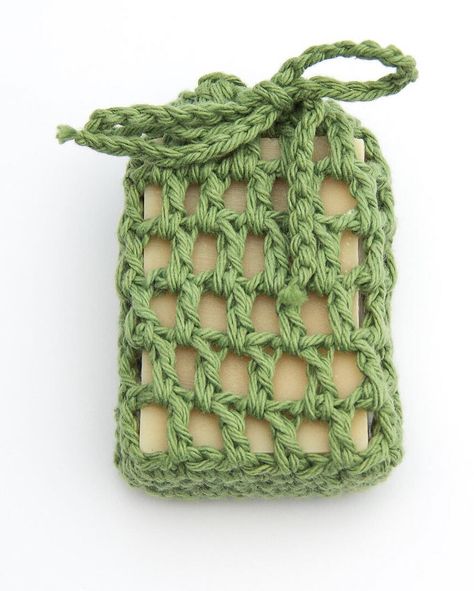 Upcycling, Soap Cozy, Crochet Soap Saver, Soap Sack, Soap Saver Bag, Pink Soap, Soap On A Rope, Accessories Crochet, Soap Bag