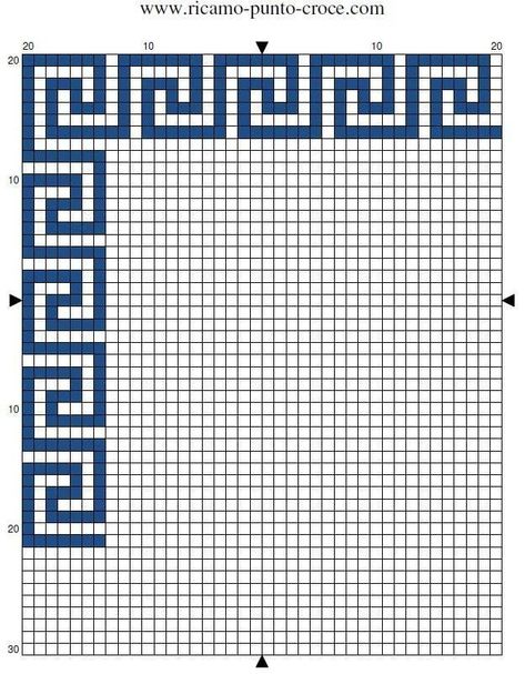 Wiggly Crochet, Starověký Egypt, Cross Stitch Embroidery Patterns, Graph Paper Designs, Greek Pattern, Graph Paper Drawings, Mosaic Crochet, Tapestry Crochet Patterns, Pola Kristik