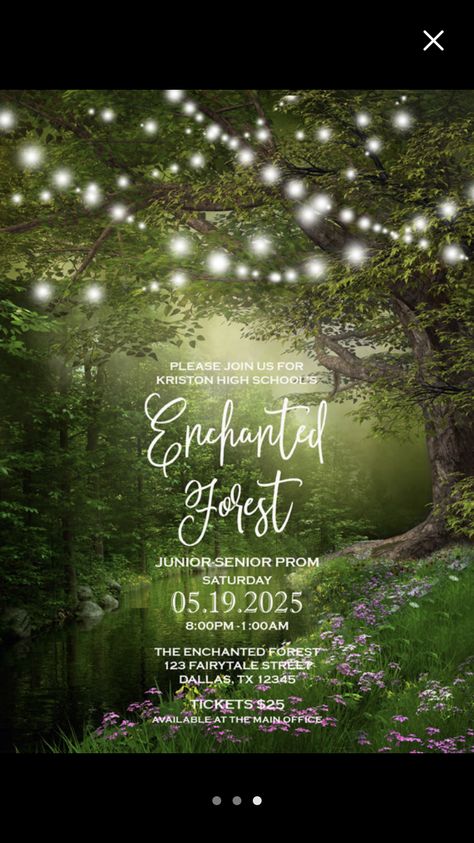 Enchanted Forest Wedding Invitations, Enchanted Forest Prom, Magical Scenery, Enchanted Forest Decorations, Forest Invitation, Prom Planning, Forest Wedding Invitations, Fairytale Wedding Invitations, Enchanted Forest Party