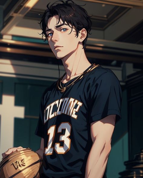 Anime Guy Profile Picture, Anime Guy Profile, Guy Profile Picture, Anime Athlete, Anime Basketball Player, Basketball Player Drawing, Sporty Boyfriend, Basketball Player Boyfriend, Anime Picture Boy