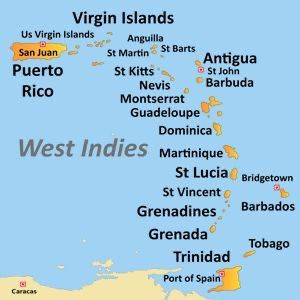 Bridgetown, Us Virgin Islands, Map Of The Caribbean, Caribbean Islands Map, Nevis West Indies, St Maarten, Holiday Guide, Saint Vincent, St Vincent