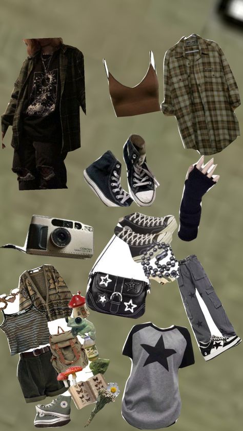 Grunge aesthetic! Grunge Artist Aesthetic Outfits, 1990s Grunge Aesthetic, 2000s Grunge Outfits Aesthetic, Soft Grudge Aesthetics, Comfy Grunge Outfits Winter, Grunge Fits Aesthetic, Forest Grunge Aesthetic Outfit, Messy Grunge Aesthetic, Dazecore Aesthetic Outfits