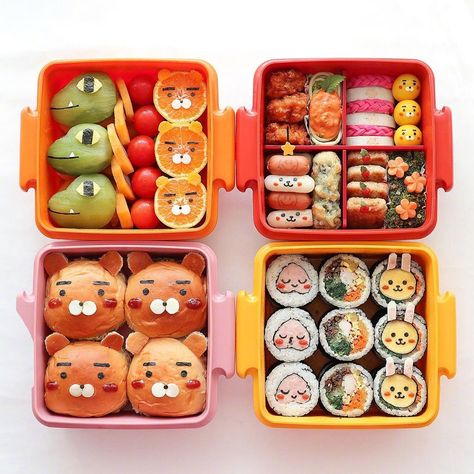 Sushi For Kids, Kotak Bento, Kids Lunch Box Meals, Bento Box Lunch For Kids, Cottagecore Recipes, Bento Kids, Japanese Food Bento, Sushi Lunch, Cute Bento Boxes