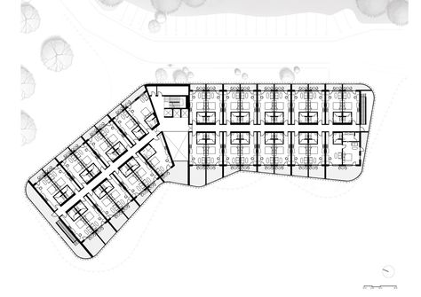 Gallery of Hotel M Gallery / Ahaknap + Saaha - 13 Hotel Ideas Architecture, Hotel Plan Design, Hotel Masterplan, Hotel Floor Plan Layout, Hotel Layout, Hotel Architecture Design, Hotel Plans, Hotel Plan Architecture Projects, Hotel Lobby Floor Plan Layout