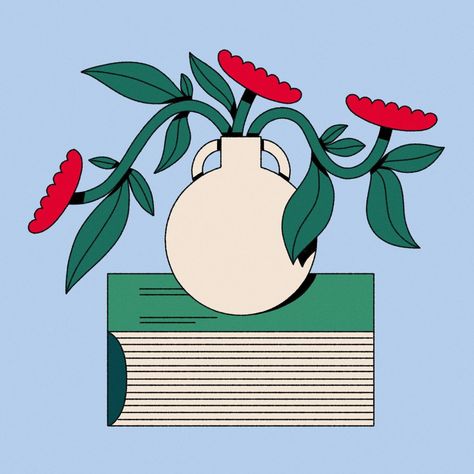 A book and a vase 🌿 . . . #illustration #digitalillustration #flowerillustration #drawing #flower #flowerdrawing #editorialillustration #floralillustration #stilllifedrawing Flower Vases Illustration, Flower Vase Illustration, Vase Illustration, Botanical Book, Ipad Painting, Flower Illustrations, Still Life Drawing, Flat Illustration, Editorial Illustration