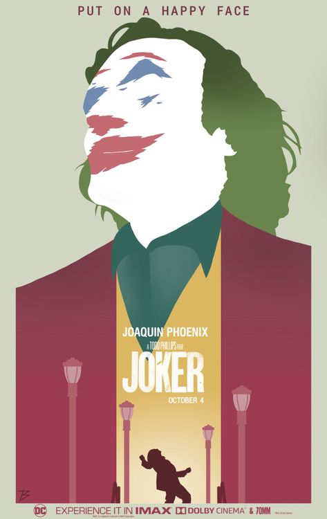 Custom Movie Posters, Movie Posters Minimalist Graphic Design, Simple Movie Posters, Movie Posters Illustration, Vector Movie Poster, Minimalistic Movie Posters, Joker Minimalist, Joker Movie Poster, Classic Movie Posters Art