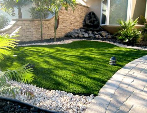 Artificial Grass Backyard, Turf Backyard, Synthetic Lawn, Artificial Grass Installation, Grass Carpet, No Grass Backyard, Lawn Design, Backyard Garden Landscape, Artificial Lawn