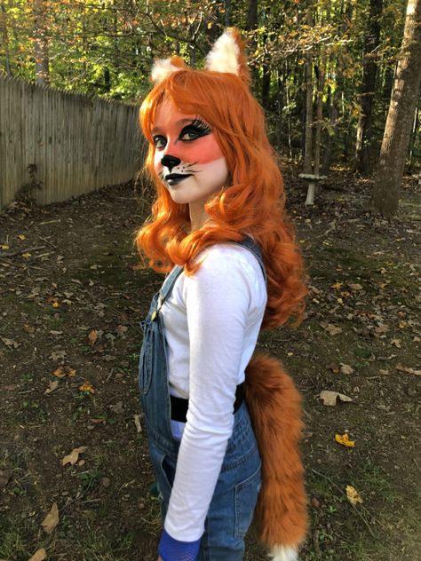 Fox Outfit Halloween, Halloween Fox Costume, Fox Costume Women's, Fox Costume Makeup, Fox Costume Diy, Fox Halloween Costume, Fox Cosplay, Fox Halloween, Flamingo Costume