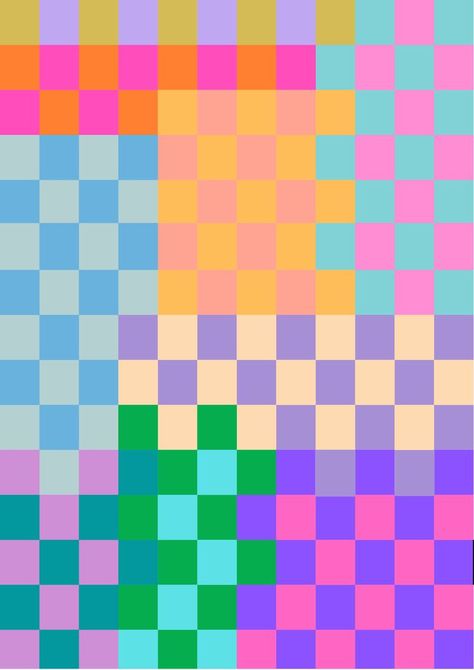 Colorful Checkerboard, Stunning Hairstyles, Color Palette Design, Cute Patterns Wallpaper, Color Inspo, Aesthetic Iphone Wallpaper, Iphone Background, Wall Collage, Pattern Wallpaper