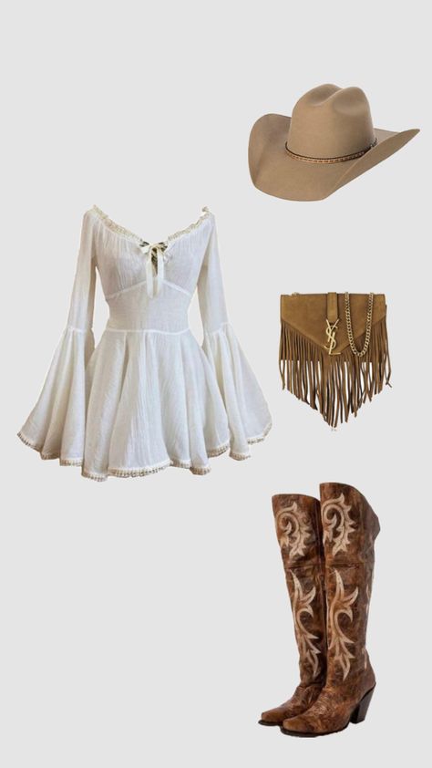 #countryvibes #countrygirl #countryaesthetic #countrymusic #countryside #country #rodeofit #western #westernaesthetic #westernfashion #westernfit #westernstyle #westernoutfit #westernvibes Kostum Disney, Vestidos Country, Cowboy Outfits For Women, Estilo Cowgirl, Trajes Country, Casual Country Outfits, Cowgirl Style Outfits, Fest Outfits, Mode Hippie