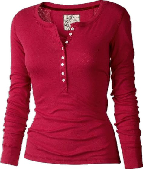 Henley Shirt Women Outfit, Henley Shirt Women, Twilight Outfits, Red Button Up Shirt, Red Button Down Shirt, Sleeves Women, Red Long Sleeve Shirt, Henley T Shirt, Bella Swan