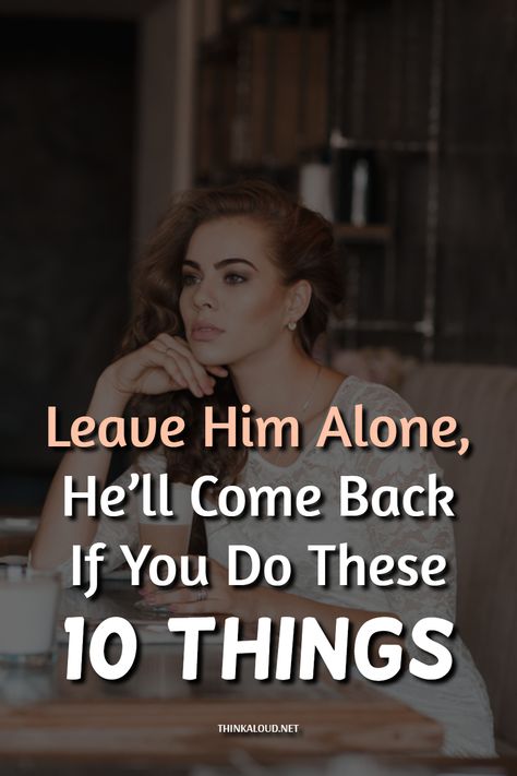 “Leave him alone, he’ll come back to you before you know it…” And the truth is, men usually do.  Whether you’re thinking of distancing yourself from the man you’re with or getting him back, I’m here to help you. The same goes for if you just want the man you’re dating to finally commit to you.  There are situations where you simply have to leave him alone to win him over. How come?   #thinkaloud #pasts #properly #lovequotes #love #loveit #lovely #loveher #loveyou #loveyourself #lovehim How To Get A Man Back, How To Get Him Back After Breakup, How To Win Him Back, Get Him Back Aesthetic, How To Get Him Back, Get Him Back, When He Leaves You On Delivered, Get Over Him Quotes, Win Some Lose Some