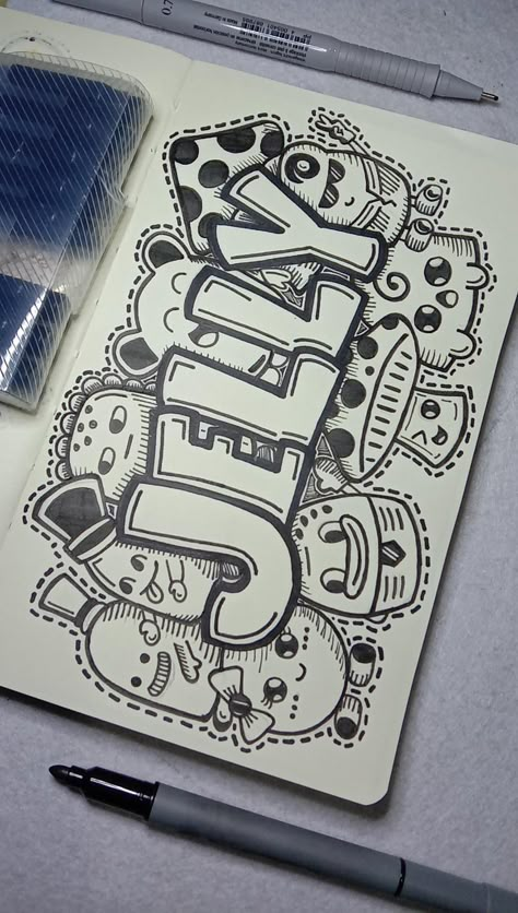 Doodle With Name, Doodle Art Name Design Simple, Word Drawings Art Ideas, Colourful Doodle Art Drawings Cute, Drawing Ideas Doodles Sketchbooks, Timepass Drawings, Doodle Art Design Creative, Doodle Name Art Ideas, Doodle Art Graffiti