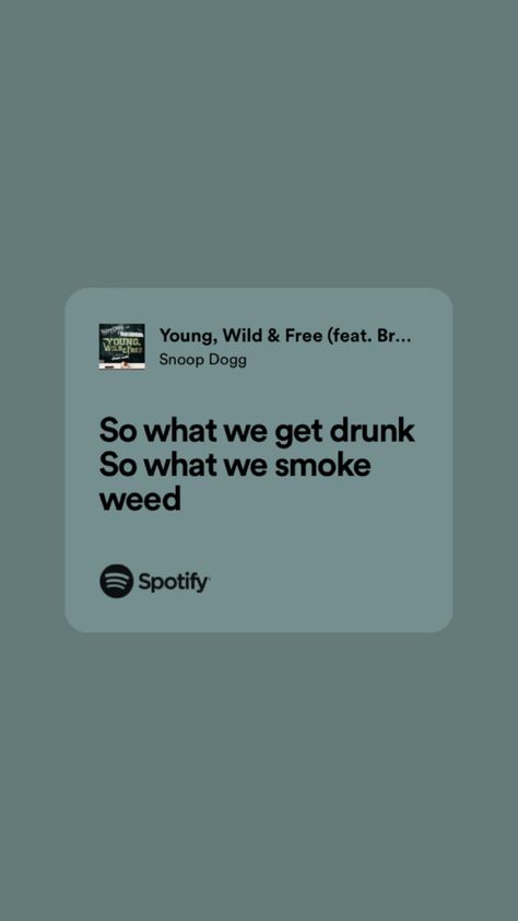 Snoop Dog Lyrics, Snoop Dogg Lyrics, Snoop Dogg Quotes, Brotherhood Quotes, Free Lyrics, Young Wild Free, Snoop Dog, Spotify Lyrics, Wild Free