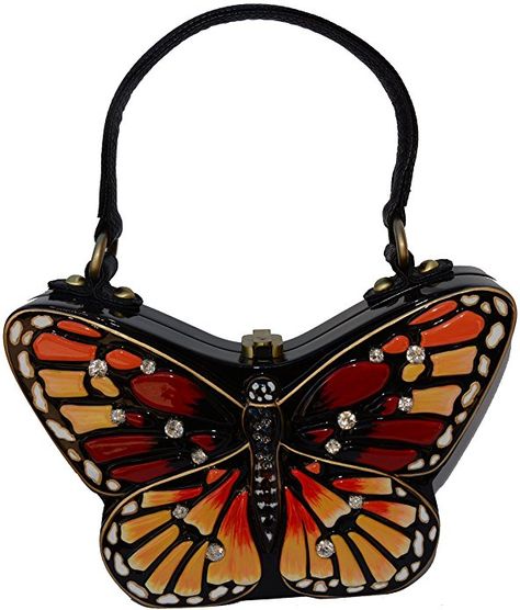 Timmy Woods Beverly Hills Monarch Butterfly Organic Wood Handbag Butterfly Handbag, About Butterfly, Fancy Purses, Funny Bags, Butterfly Fashion, Butterfly Bags, Art Jewelry Design, Floral Handbags, Organic Wood