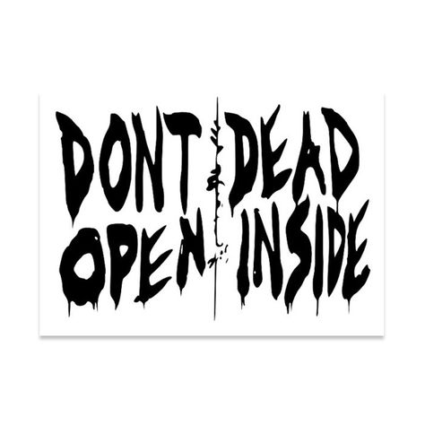 The Walking Dead Don't Open Dead Inside Clip Art Walking Dead Drawings, Walking Dead Tattoo, Tattoo Perna, The Walkind Dead, Dont Open Dead Inside, Heart Touching Story, Wood Burning Patterns, Stuff And Thangs, Sketches Easy