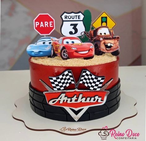 Driven Dreams: Pinning the Passion of Auto Enthusiasts Disney Pixar Cars Birthday Cake, Bolo Carros Disney, Mcqueen Cake Ideas, Bolo Mcqueen, Cars 3 Cake, Pastel Rayo Mcqueen, Pixar Cars Birthday Cake, Disney Cars Birthday Cake, Pastel Cars