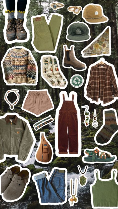 Campground Outfits For Women, Appalachian Aesthetic Outfit, Winter Hiking Outfit, Granola Girl Style, Granola Girl Outfits, Camp Outfits, Granola Outfits, Granola Style, Salted Granola